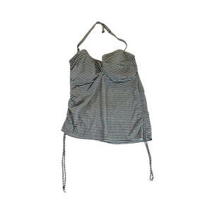 Panache Women's Halter Striped Swim Tankini Suimsuit Tank - 40/DDD/F